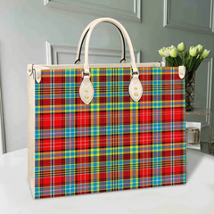 Clan Ogilvie Tartan Leather Bag ZF62 Clan Ogilvie Tartan Today   