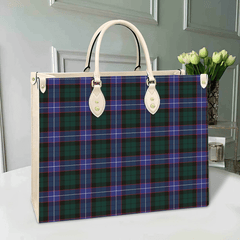 Clan Hunter Modern Tartan Leather Bag BN98 Clan Hunter Tartan Today   