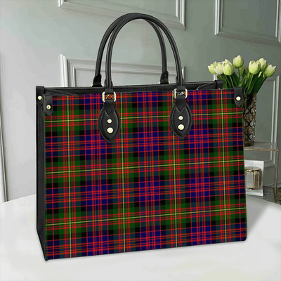 Clan Carnegie Modern Tartan Leather Bag DE66