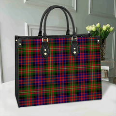 Clan Carnegie Modern Tartan Leather Bag DE66 Clan Carnegie Tartan Today   