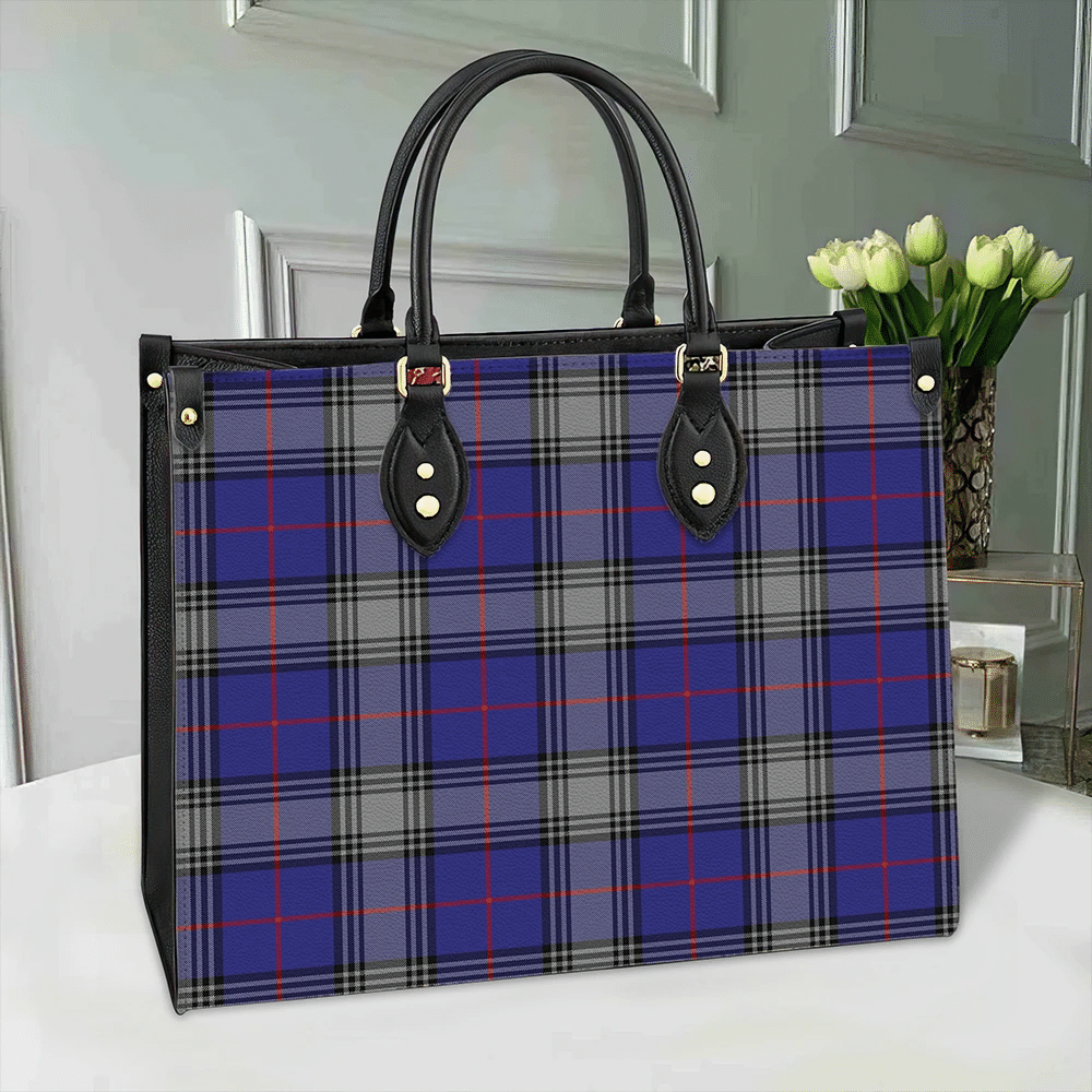Clan Kinnaird Tartan Leather Bag CI22 Clan Kinnaird Tartan Today   