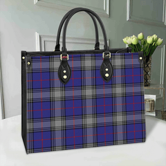 Clan Kinnaird Tartan Leather Bag CI22 Clan Kinnaird Tartan Today   