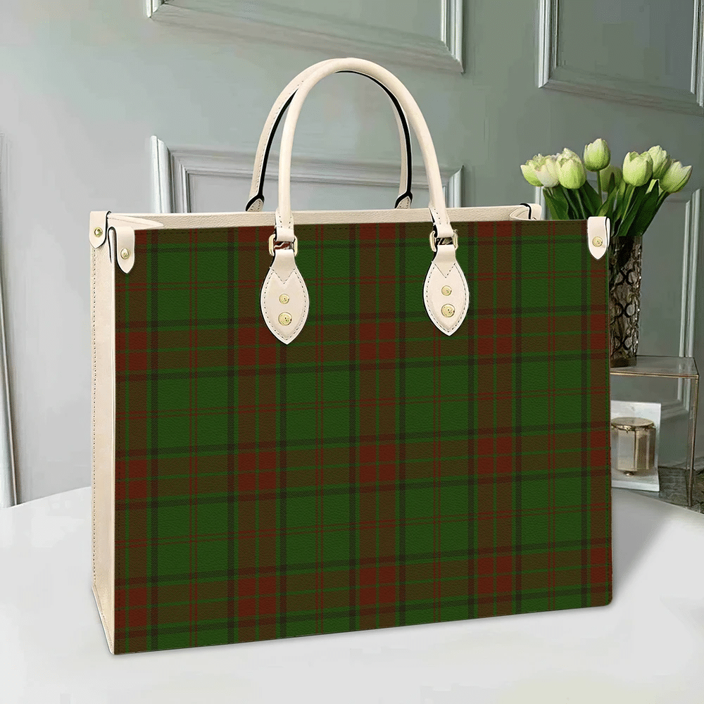 Clan Maxwell Hunting Tartan Leather Bag XI60 Clan Maxwell Tartan Today   