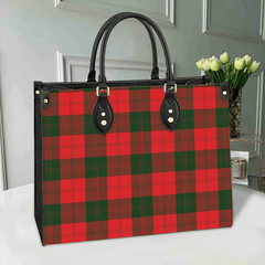 Clan Erskine Modern Tartan Leather Bag QE33 Clan Erskine Tartan Today   