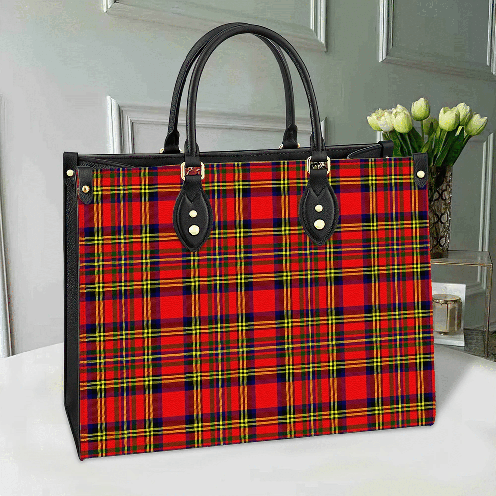 Clan Hepburn Tartan Leather Bag TB99 Clan Hepburn Tartan Today   
