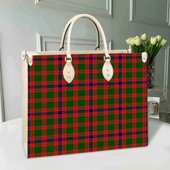 Clan Skene Modern Tartan Leather Bag LL93 Clan Skene Tartan Today   