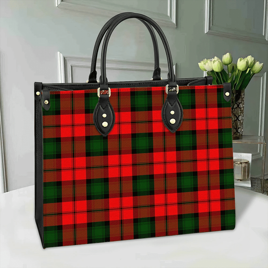Clan Kerr Modern Tartan Leather Bag