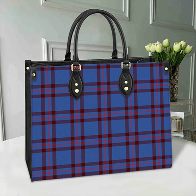 Clan Elliot Modern Tartan Leather Bag