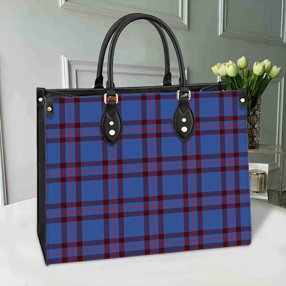 Clan Elliot Modern Tartan Leather Bag NP39 Clan Elliot Tartan Today   