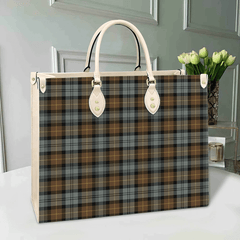 Clan Gordon Old Weathered Tartan Leather Bag VC85 Clan Gordon Tartan Today   