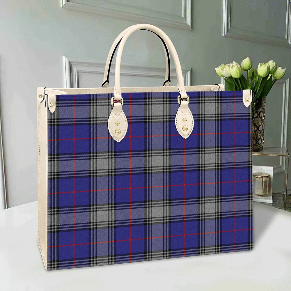 Clan Kinnaird Tartan Leather Bag CI22 Clan Kinnaird Tartan Today   