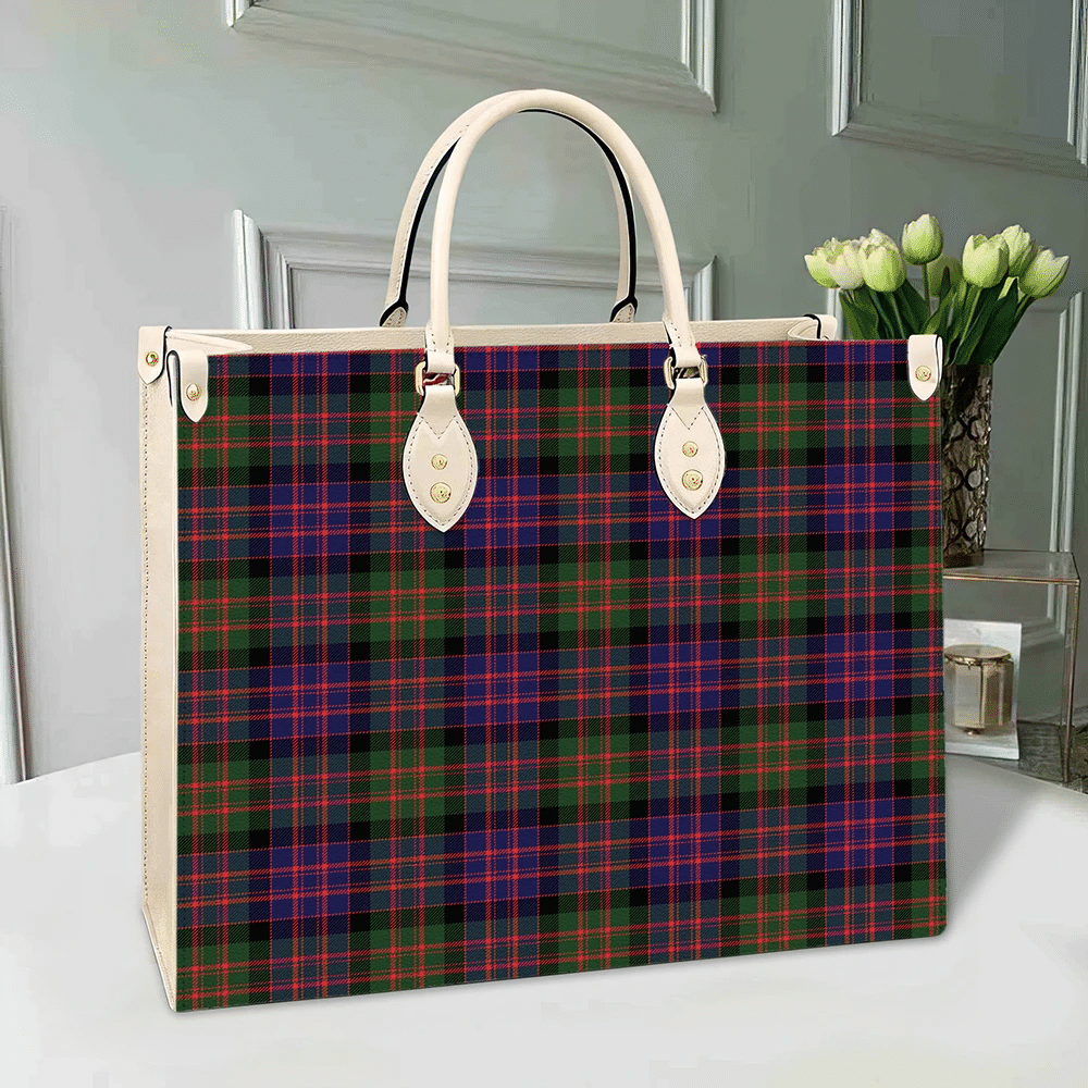 Clan MacDonald Modern Tartan Leather Bag IE91 Clan MacDonald Tartan Today   