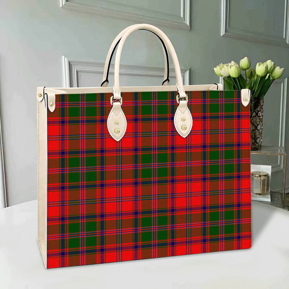 Clan Stewart Of Appin Modern Tartan Leather Bag IR48 Clan Stewart of Appin Tartan Today   