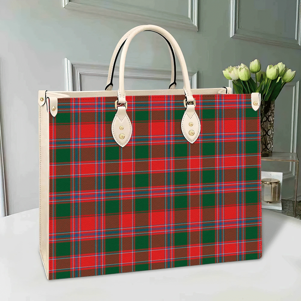 Clan Dalziel Modern Tartan Leather Bag FK59 Clan Dalziel Tartan Today   