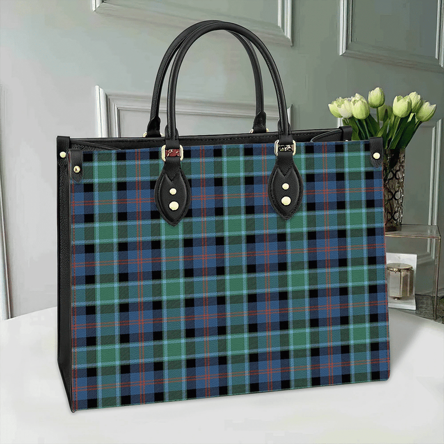 Clan MacTaggart Ancient Tartan Leather Bag
