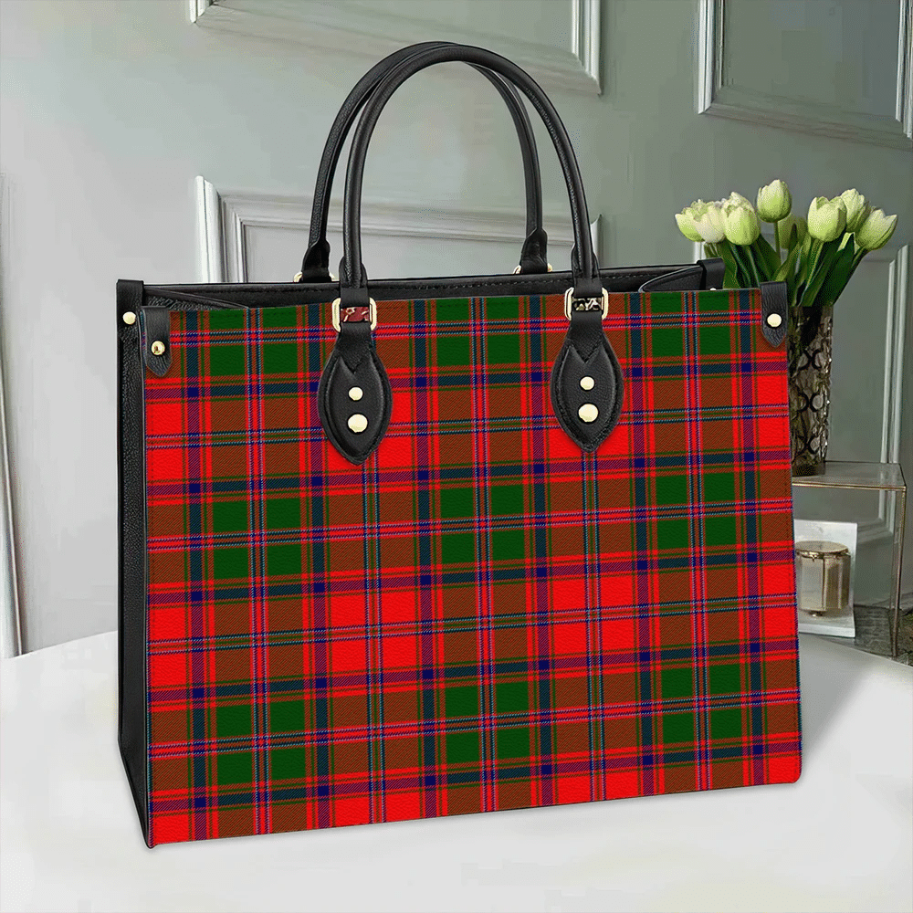 Clan Stewart Of Appin Modern Tartan Leather Bag IR48 Clan Stewart of Appin Tartan Today   