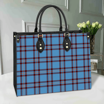 Clan Elliot Ancient Tartan Leather Bag ZK42
