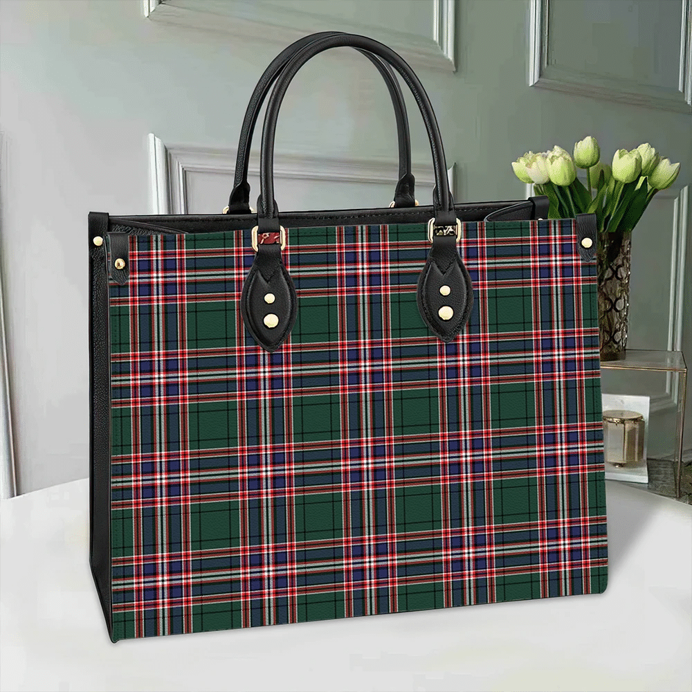 Clan MacFarlane Hunting Modern Tartan Leather Bag XH62 Clan MacFarlane Tartan Today   