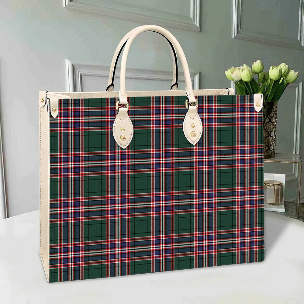 Clan MacFarlane Hunting Modern Tartan Leather Bag XH62 Clan MacFarlane Tartan Today   