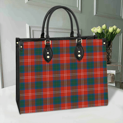 Clan Chisholm Ancient Tartan Leather Bag LZ75 Clan Chisholm Tartan Today   