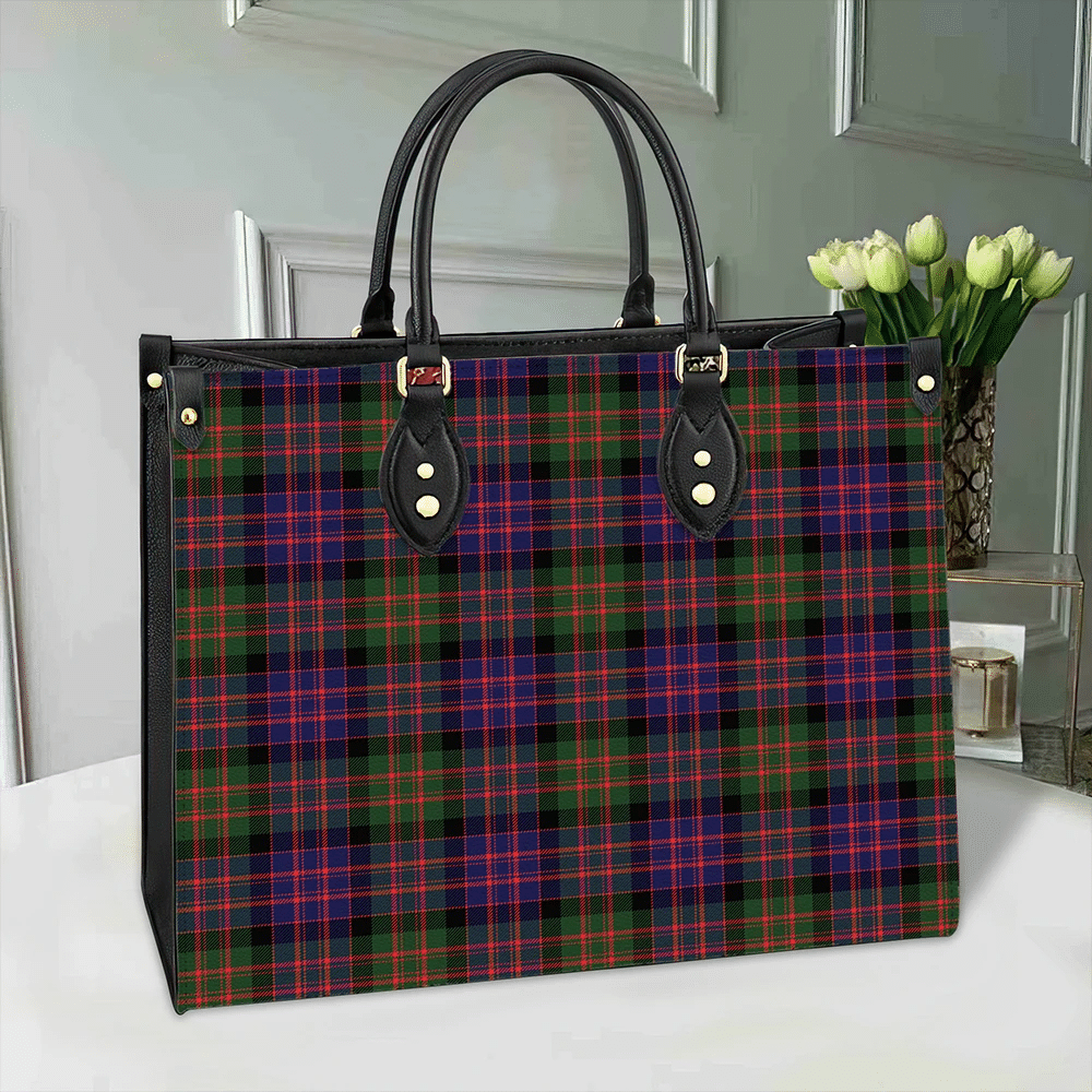 Clan MacDonald Modern Tartan Leather Bag IE91 Clan MacDonald Tartan Today   