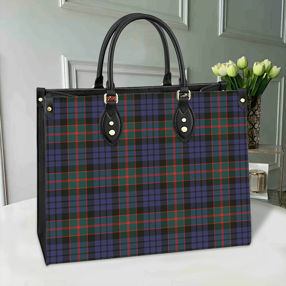 Clan Fletcher Of Dunans Tartan Leather Bag SN42 Clan Fletcher Tartan Today   