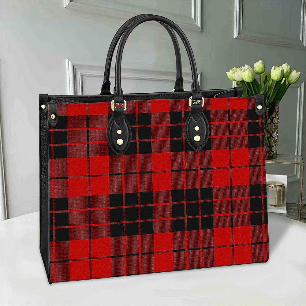 Clan MacLeod Of Raasay Tartan Leather Bag FD83 Clan Borthwick Tartan Today   