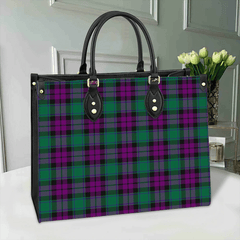 Clan MacArthur Milton Tartan Leather Bag UY46 Clan MacArthur Tartan Today   