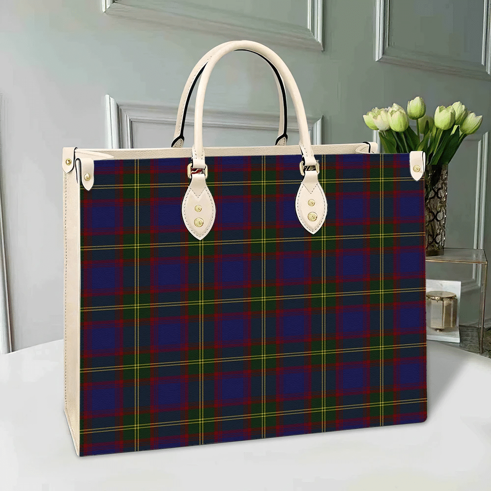 Clan Durie Tartan Leather Bag ZI10 Clan Durie Tartan Today   