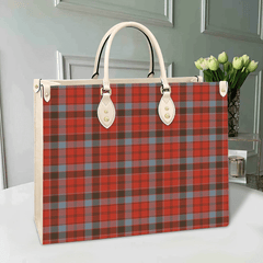 Clan Robertson Weathered Tartan Leather Bag FL28 Clan Robertson Tartan Today   