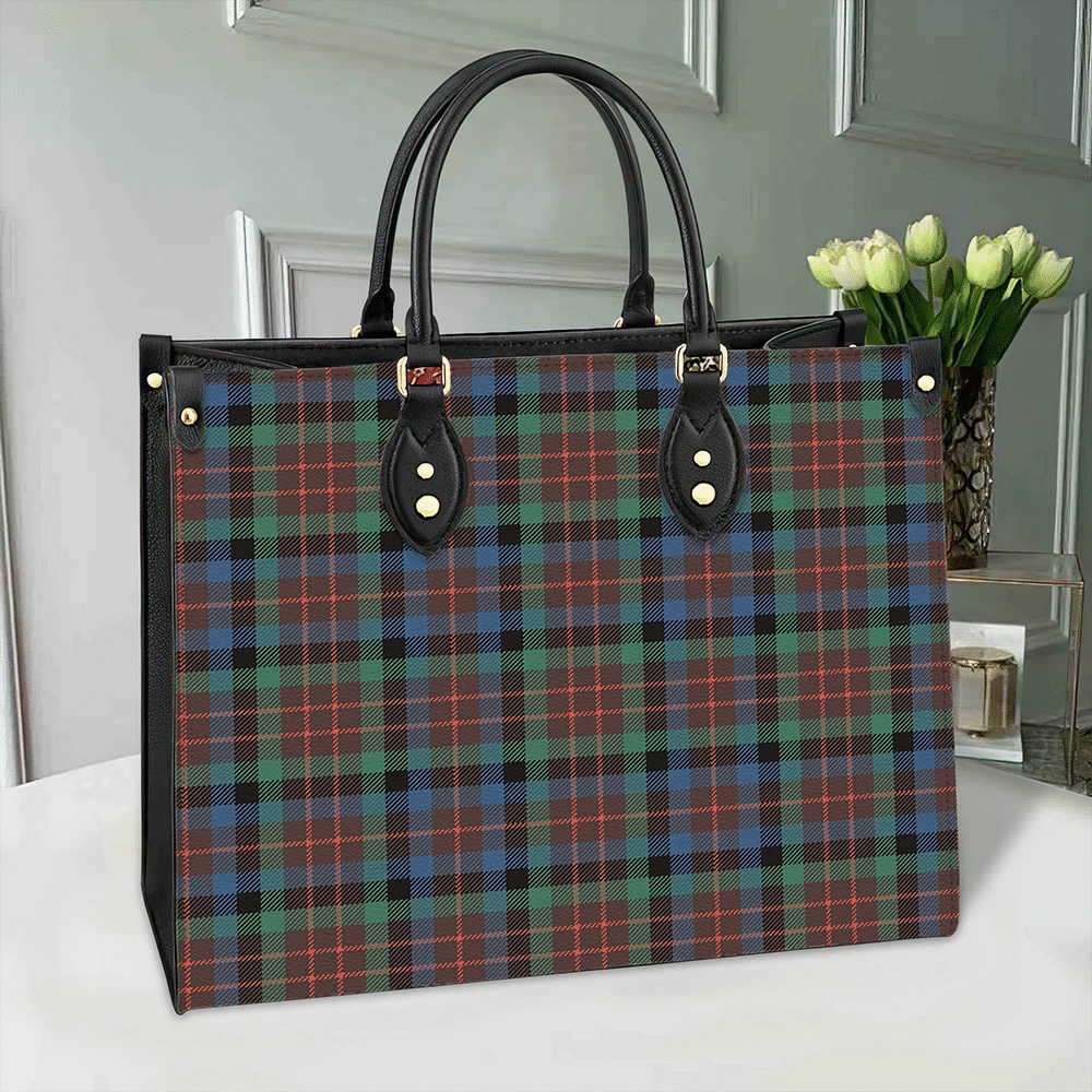 Clan MacDuff Hunting Ancient Tartan Leather Bag ZS17 Clan MacDuff Tartan Today   