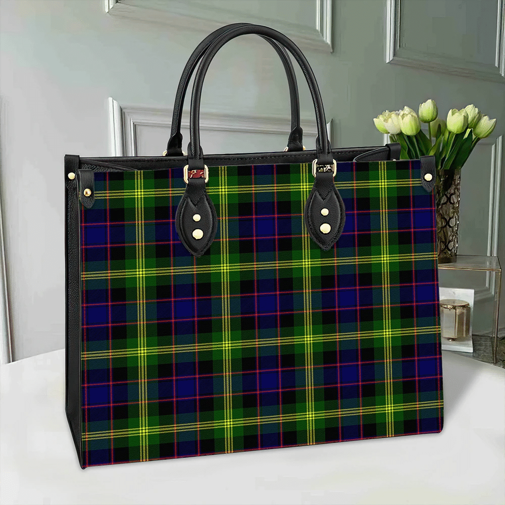 Clan Watson Modern Tartan Leather Bag CT43 Clan Watson Tartan Today   
