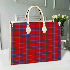 Clan Inverness District Tartan Leather Bag ZB13 Clan Borthwick Tartan Today   