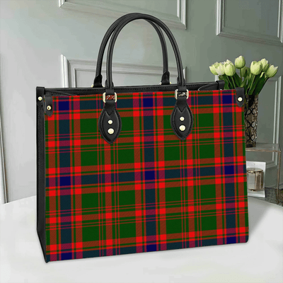 Clan Nithsdale District Tartan Leather Bag