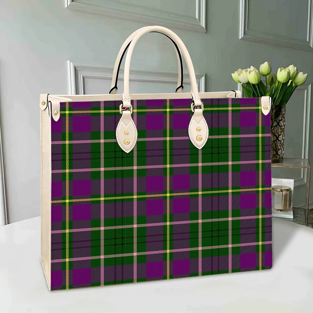 Clan Taylor Tartan Leather Bag ZK48 Clan Taylor Tartan Today   