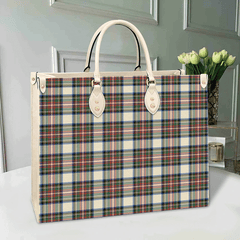 Clan Stewart Dress Ancient Tartan Leather Bag SV74 Clan Stewart Tartan Today   