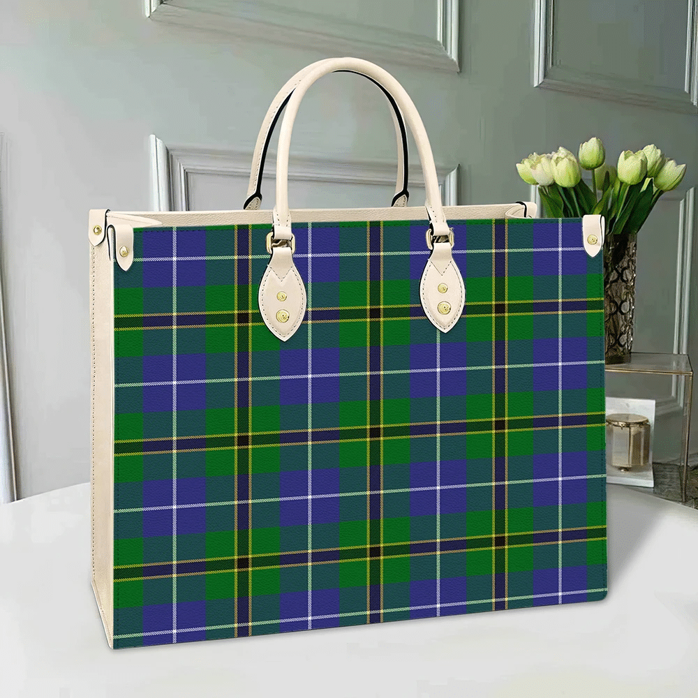 Clan Turnbull Hunting Tartan Leather Bag VC72 Clan Turnbull Tartan Today   