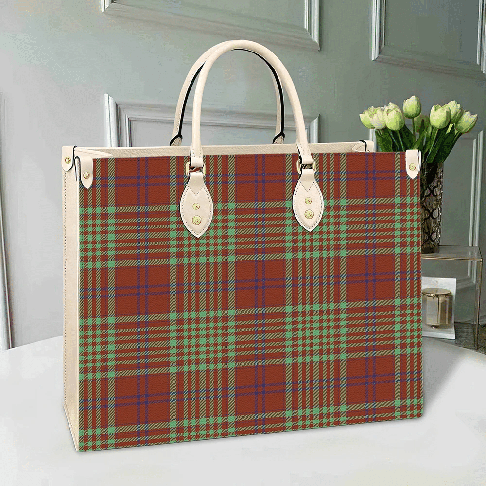 Clan MacGillivray Hunting Ancient Tartan Leather Bag WK61 Clan MacGillivray Tartan Today   