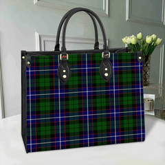 Clan Russell Modern Tartan Leather Bag KH83 Clan Russell Tartan Today   