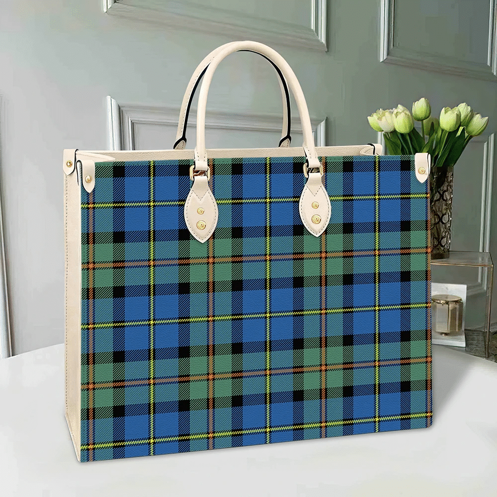 Clan MacLeod Of Harris Ancient Tartan Leather Bag NH48 Clan Borthwick Tartan Today   