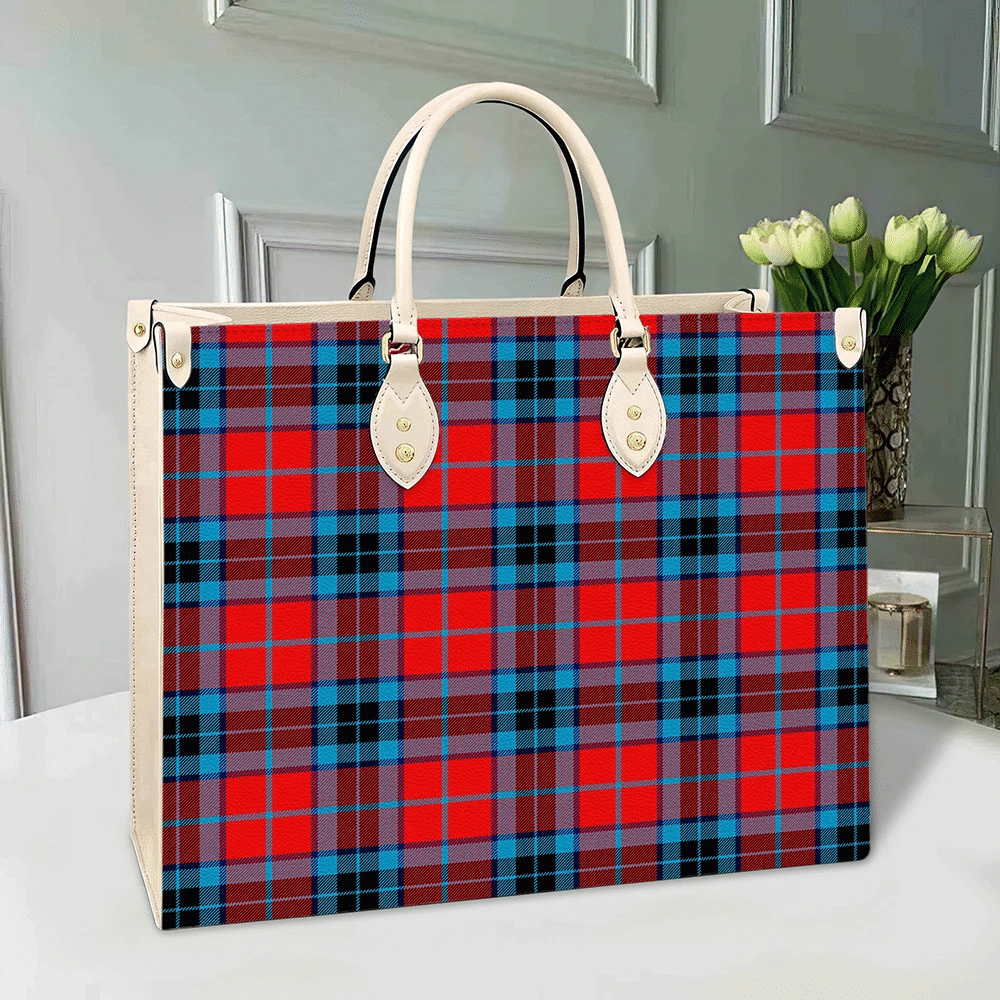 Clan MacTavish Modern Tartan Leather Bag DM87 Clan MacTavish Tartan Today   