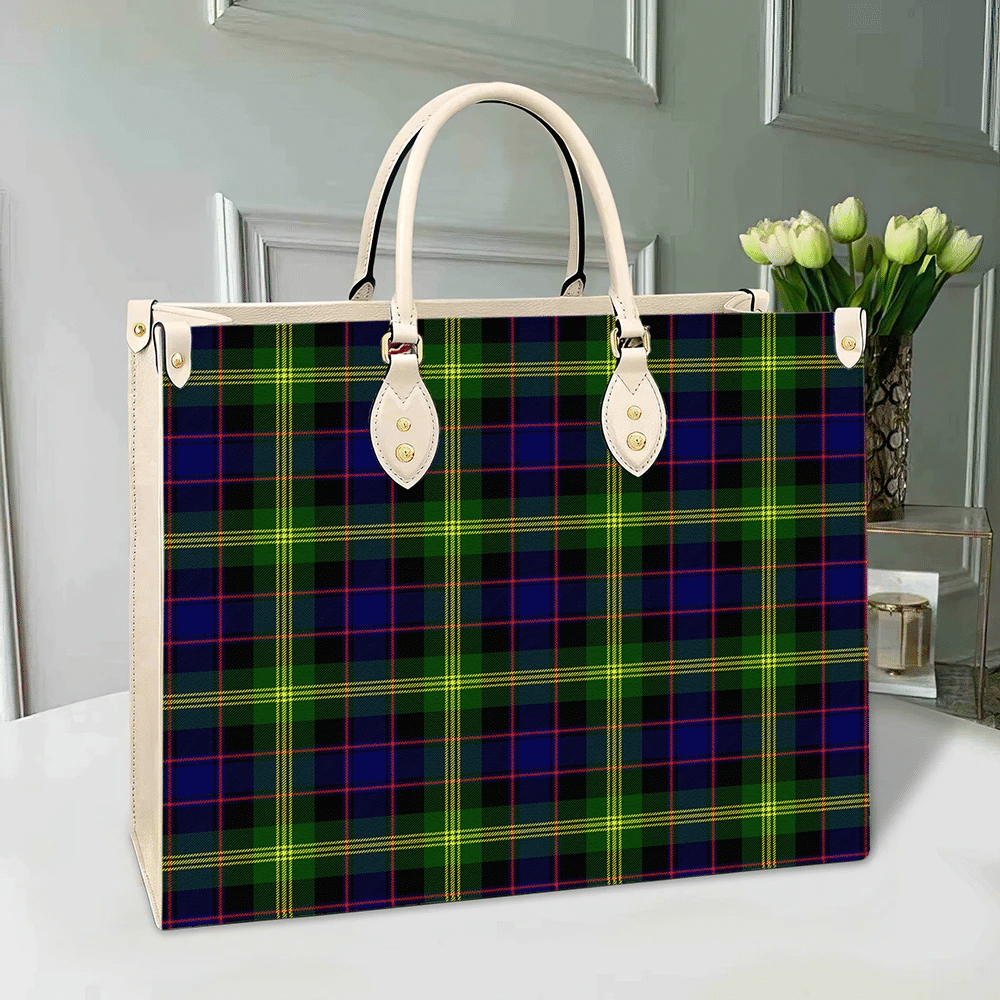 Clan Watson Modern Tartan Leather Bag CT43 Clan Watson Tartan Today   