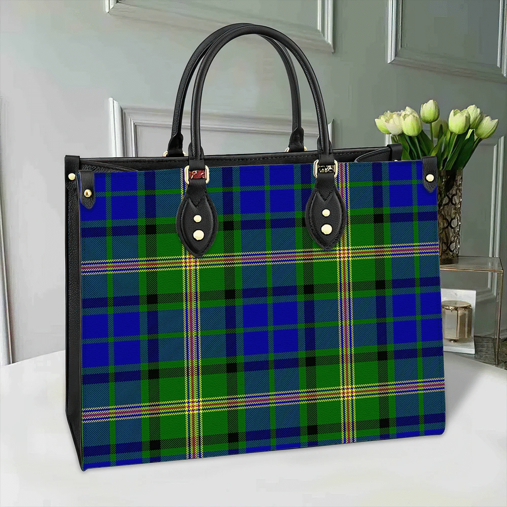 Clan Maitland Tartan Leather Bag BG74 Clan Maitland Tartan Today   