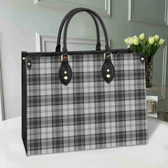 Clan Douglas Grey Modern Tartan Leather Bag VH92 Clan Douglas Tartan Today   