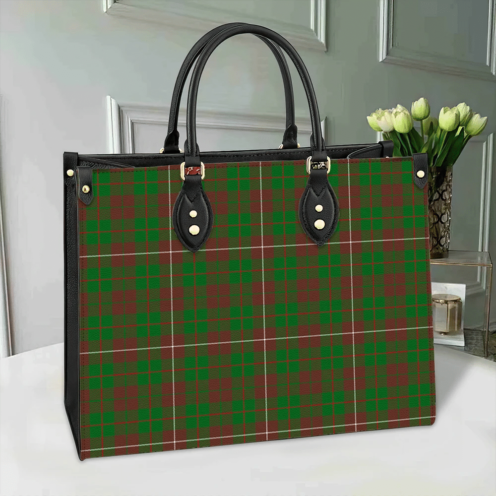Clan MacKinnon Hunting Modern Tartan Leather Bag TS94 Clan MacKinnon Tartan Today   