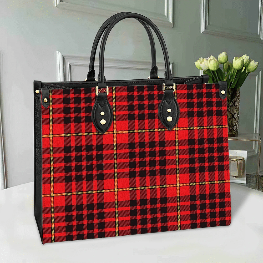 Clan MacIan Tartan Leather Bag IH77 Clan MacIan Tartan Today   