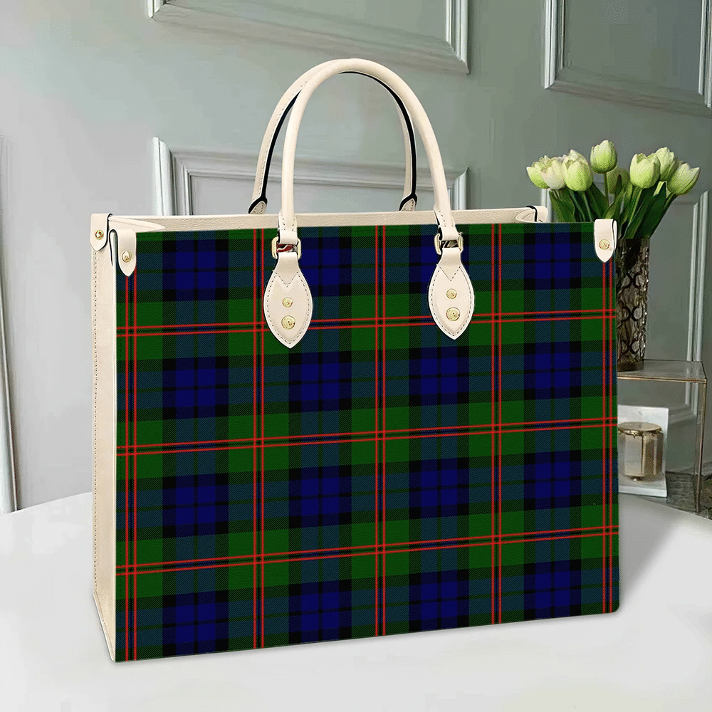 Clan Dundas Modern Tartan Leather Bag DD38 Clan Dundas Tartan Today   