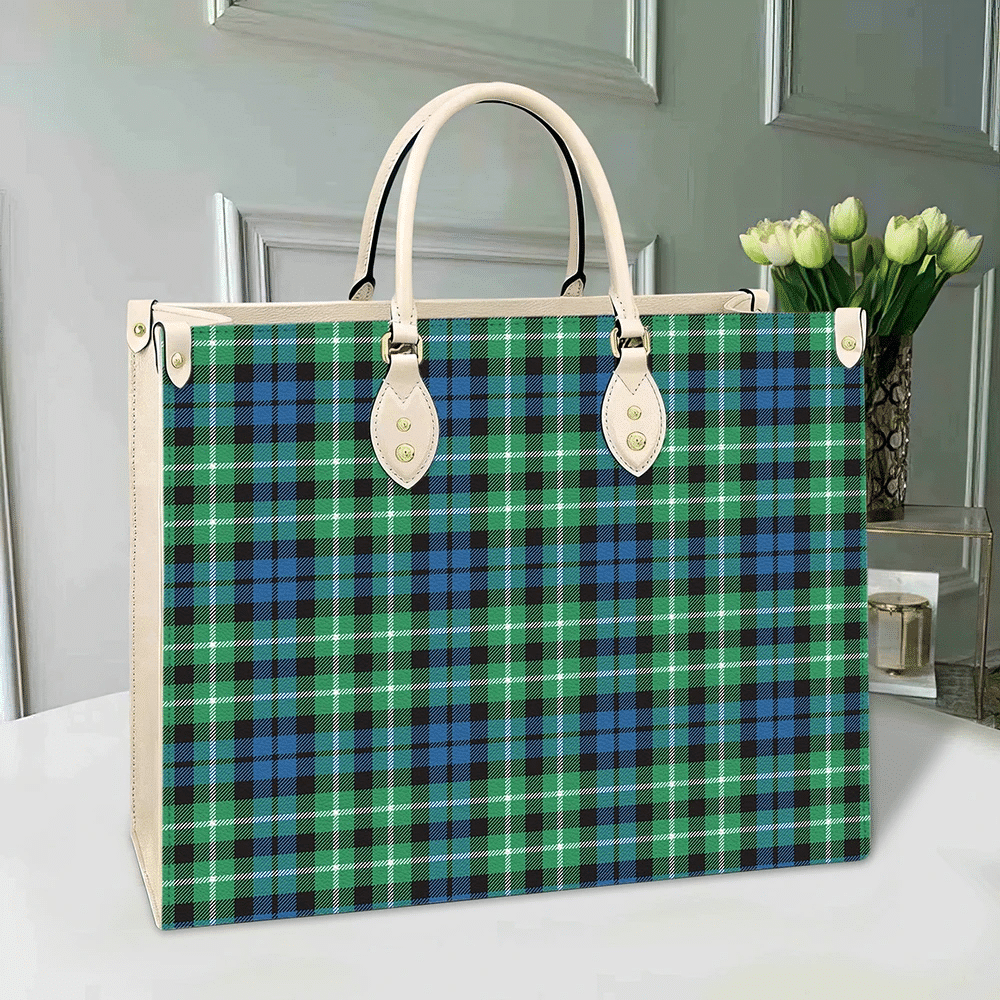 Clan Graham Of Montrose Ancient Tartan Leather Bag ND16 Clan Rose Tartan Today   