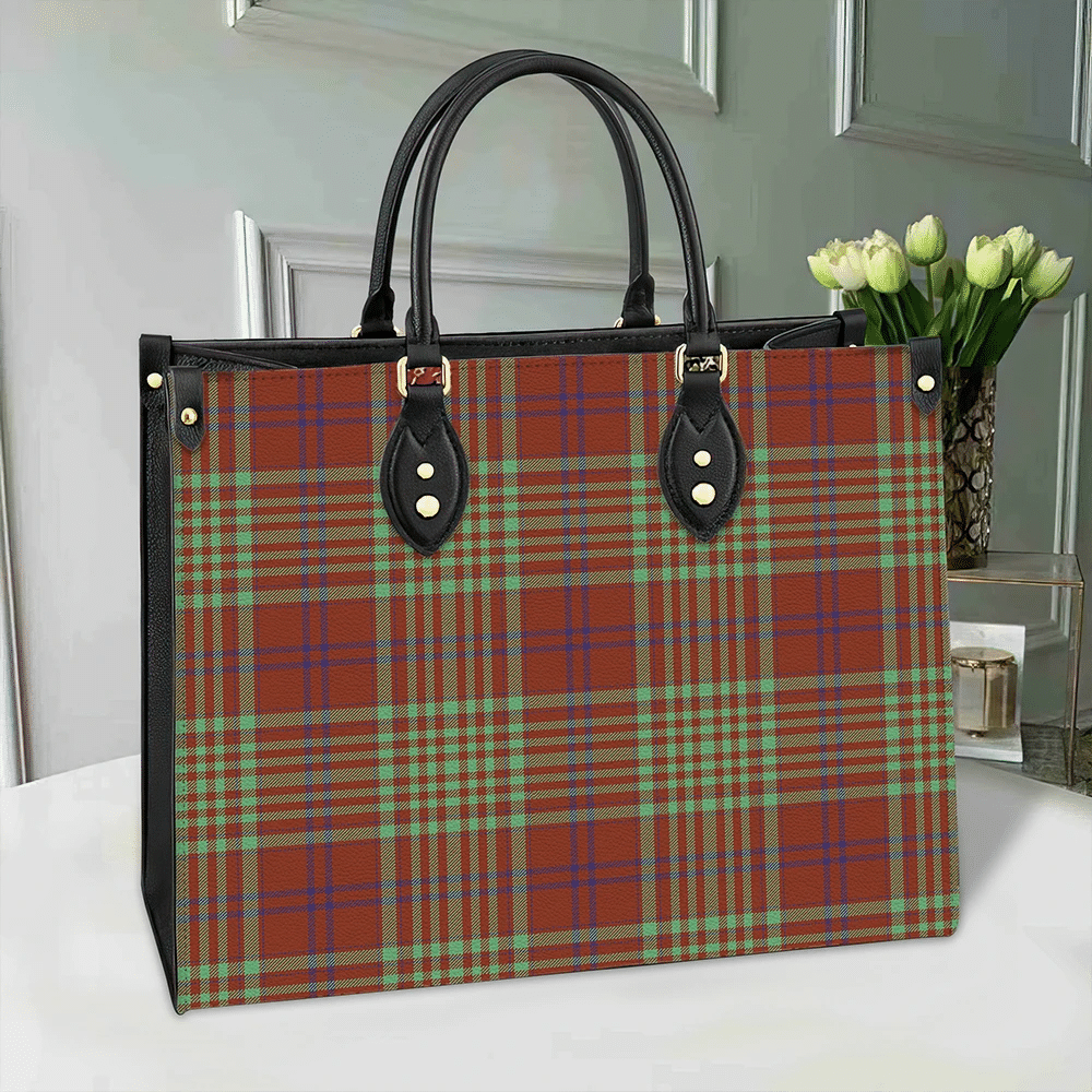 Clan MacGillivray Hunting Ancient Tartan Leather Bag WK61 Clan MacGillivray Tartan Today   