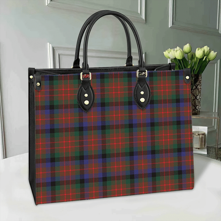Clan MacDuff Hunting Modern Tartan Leather Bag